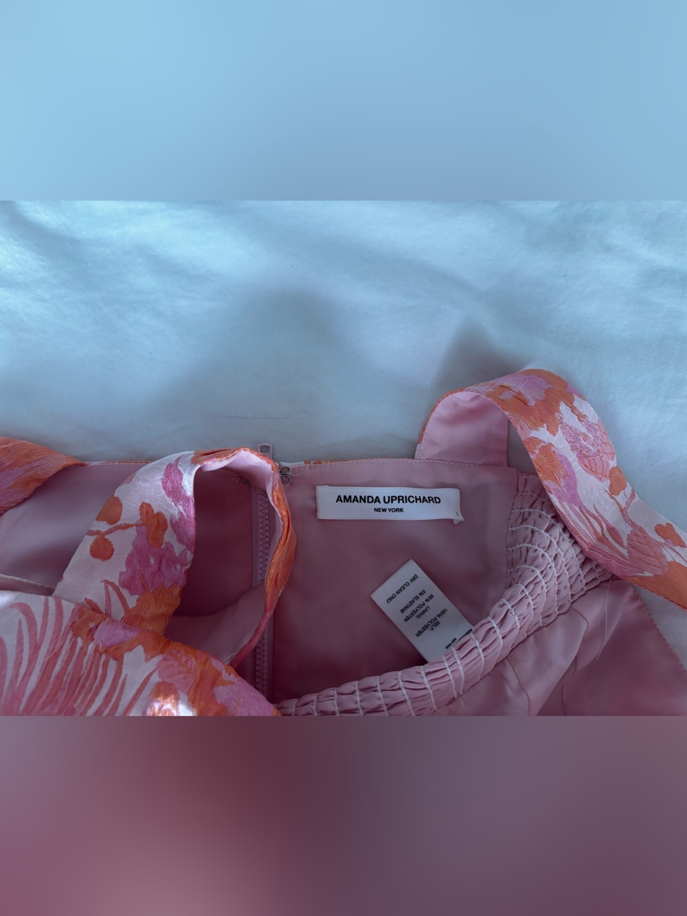 Amanda Uprichard Pink and Orange Floral Tank Top Set xs short/small top - Picture 9 of 11
